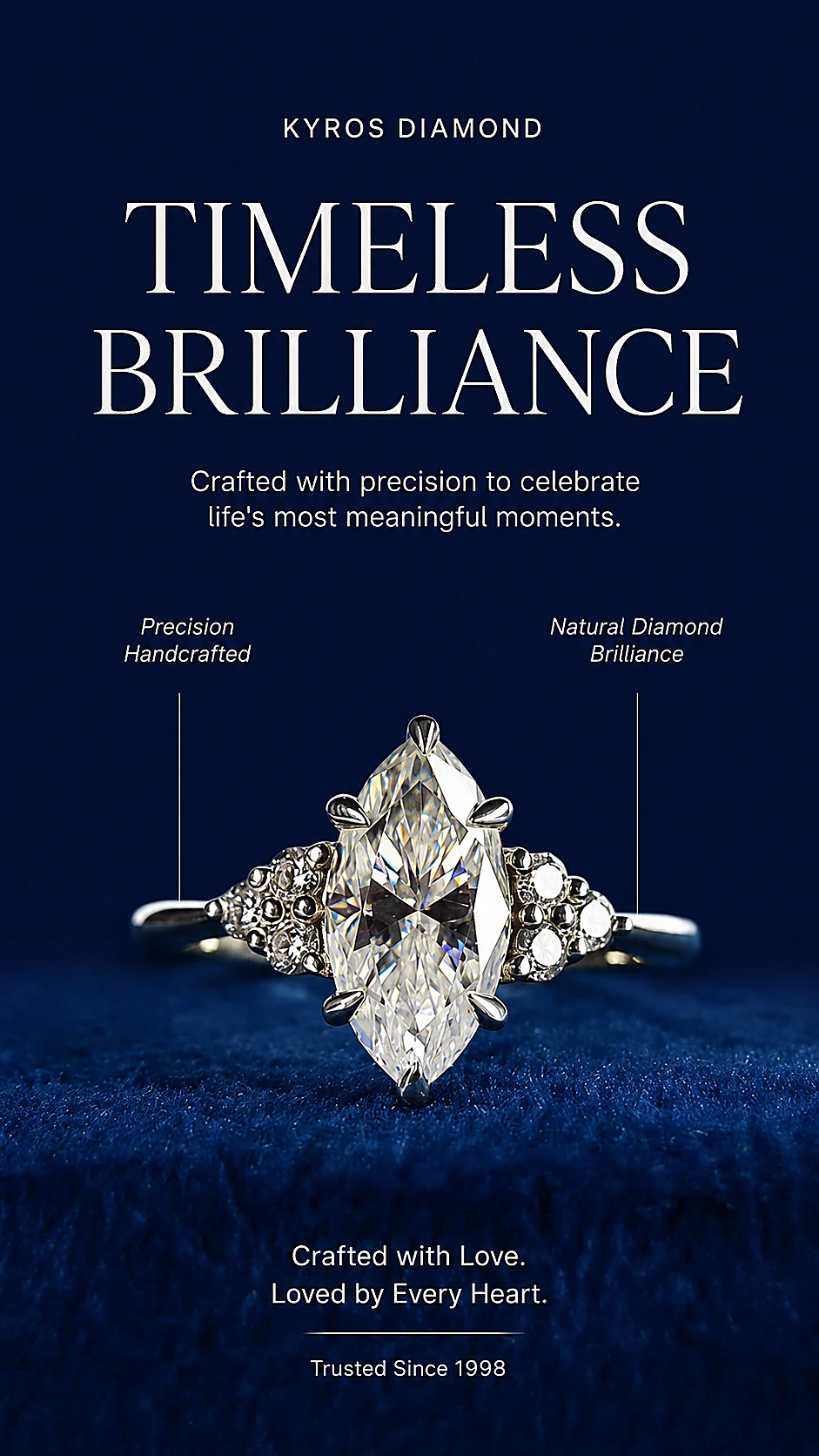 Woman wearing diamond jewelry