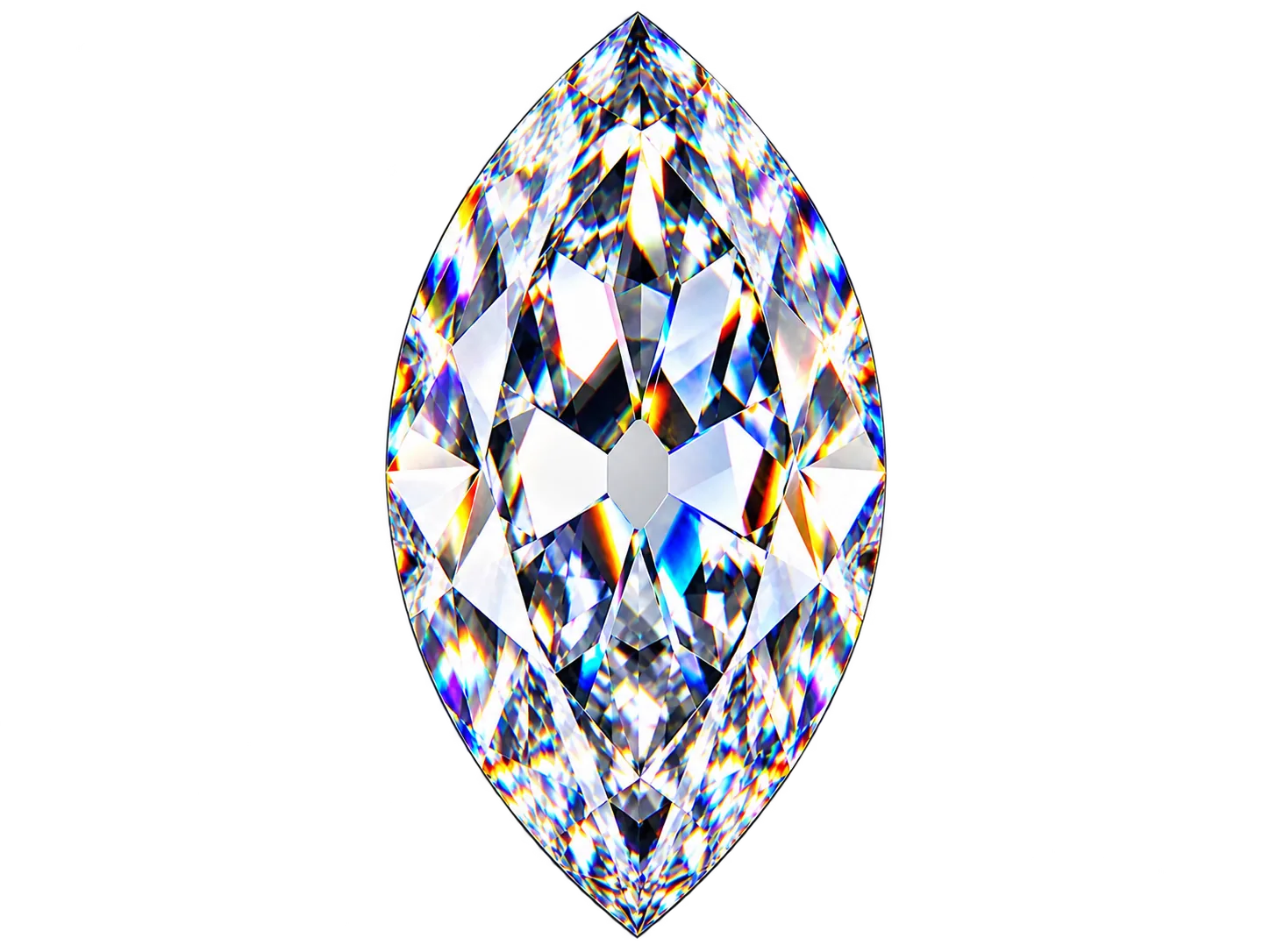 Moval cut diamond